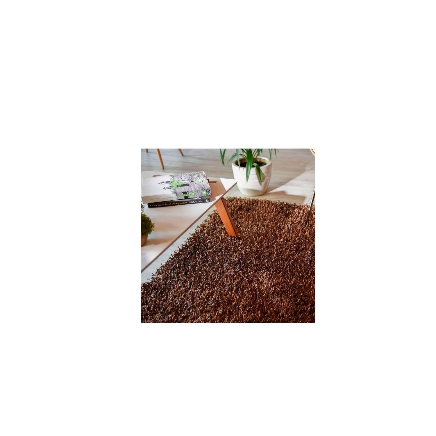 Alfombra shaggy mix 160x230 cm café-6