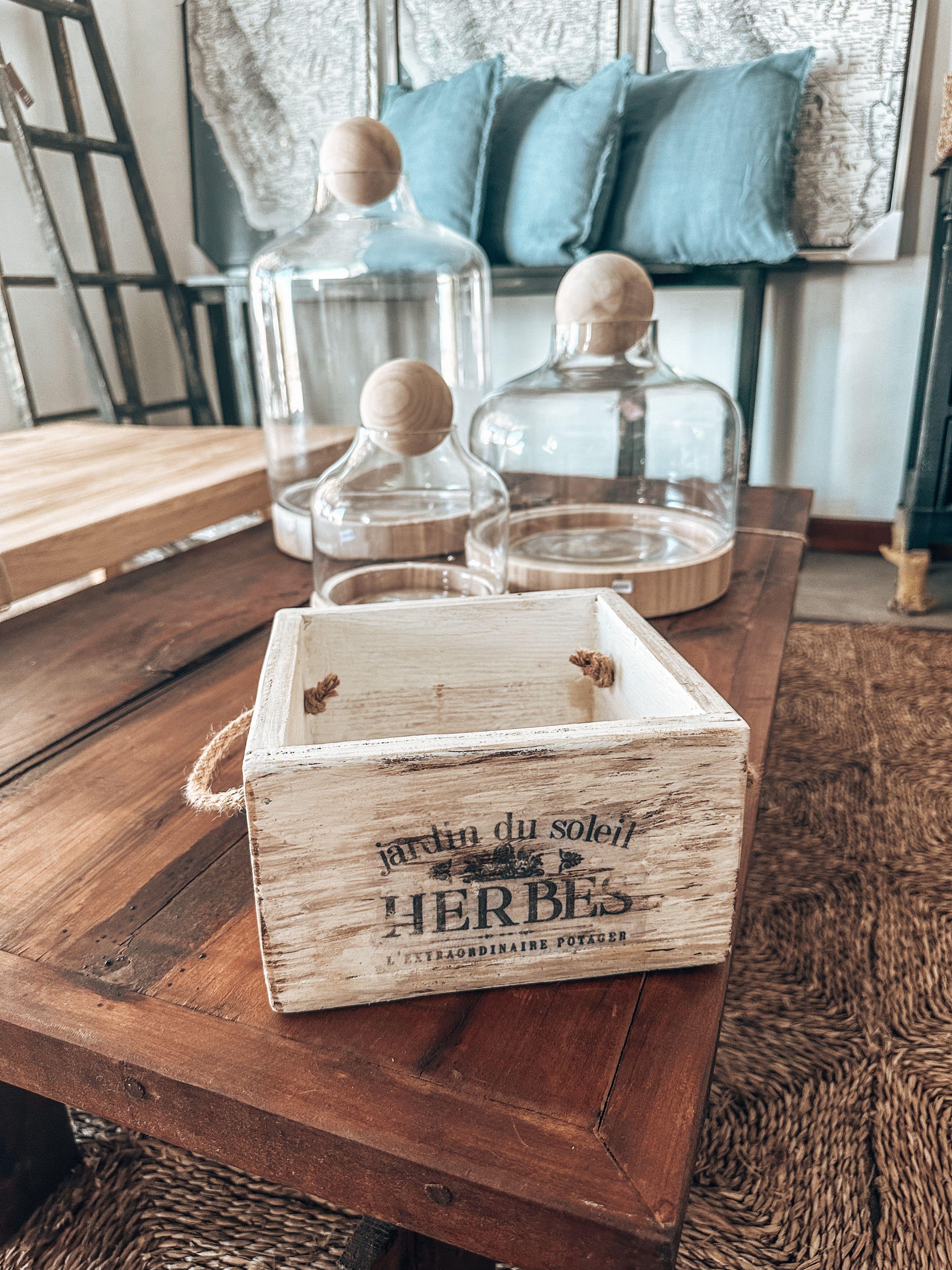 Caja Provincia madera blanca desgastada - CAZANDO TESOROS-0