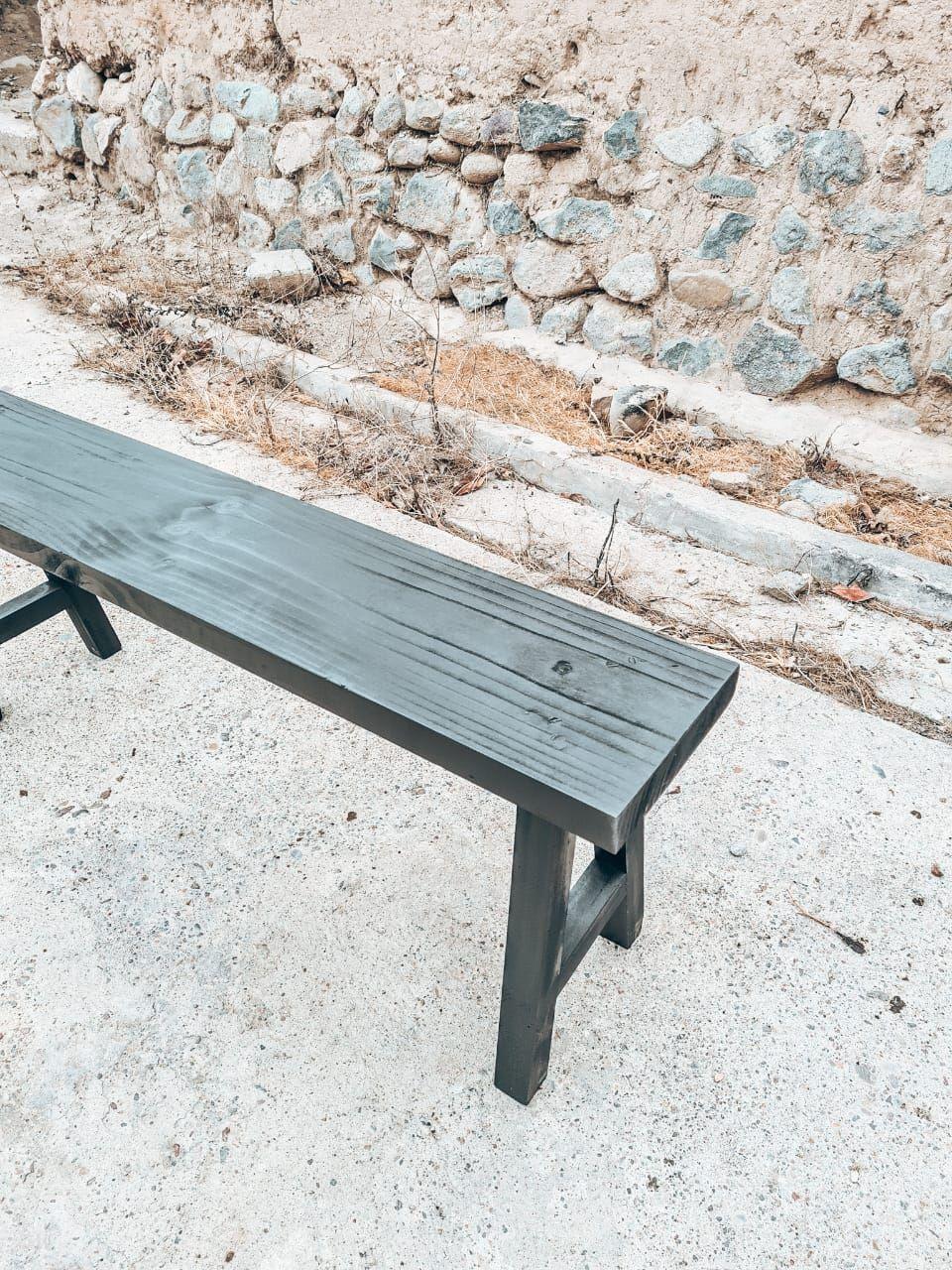 Banqueta Antillanca Madera 120cm - CAZANDO TESOROS-4