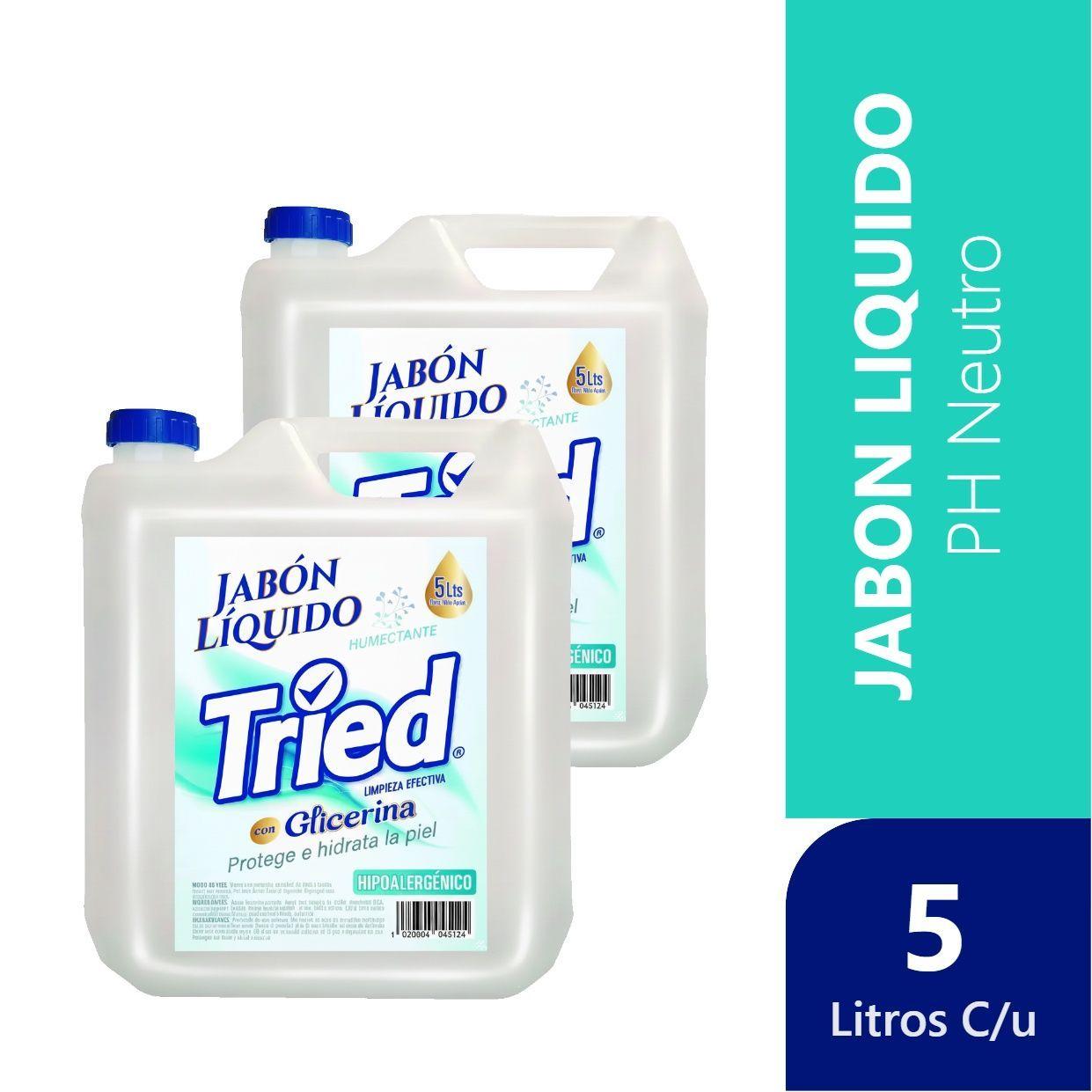 Pack 2 Jabon Liquido Tried 5 Litros Ph Neutro-0