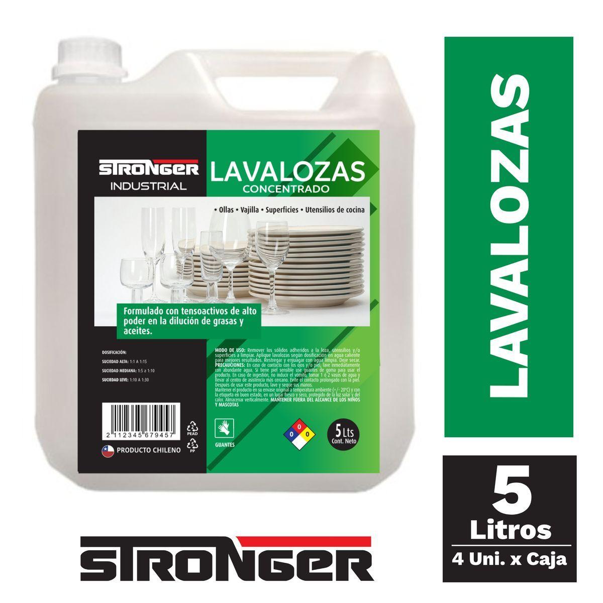 Lavaloza Concentrado Industrial 5 Litros Stronger-0