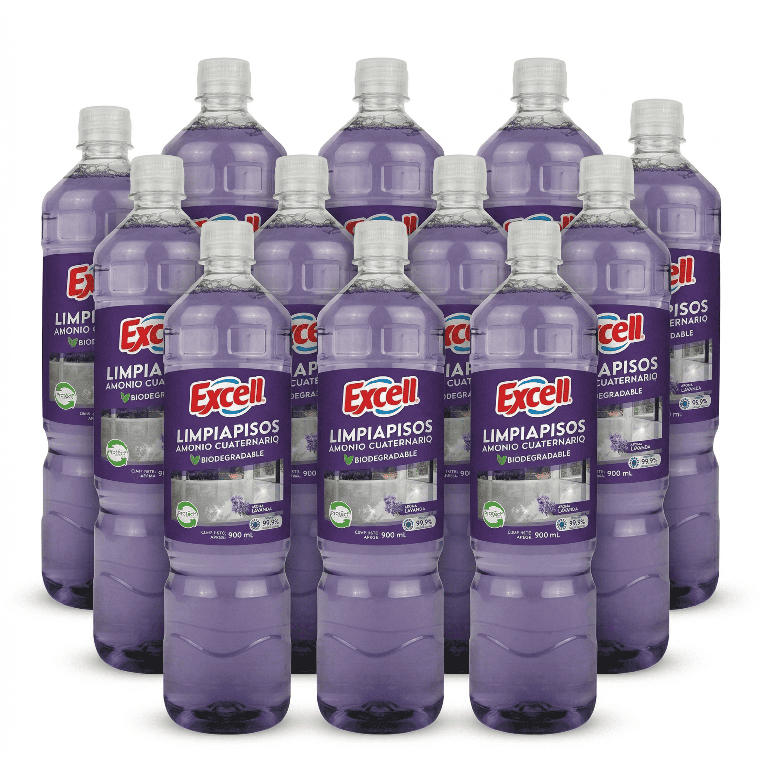 Pack 12 Limpia Pisos Aroma A Lavanda 900ml Excell-0