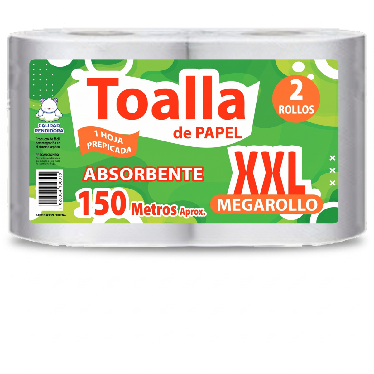 Toalla XXL Hogar 8x150 mts Prepicada extra Absorbente-2