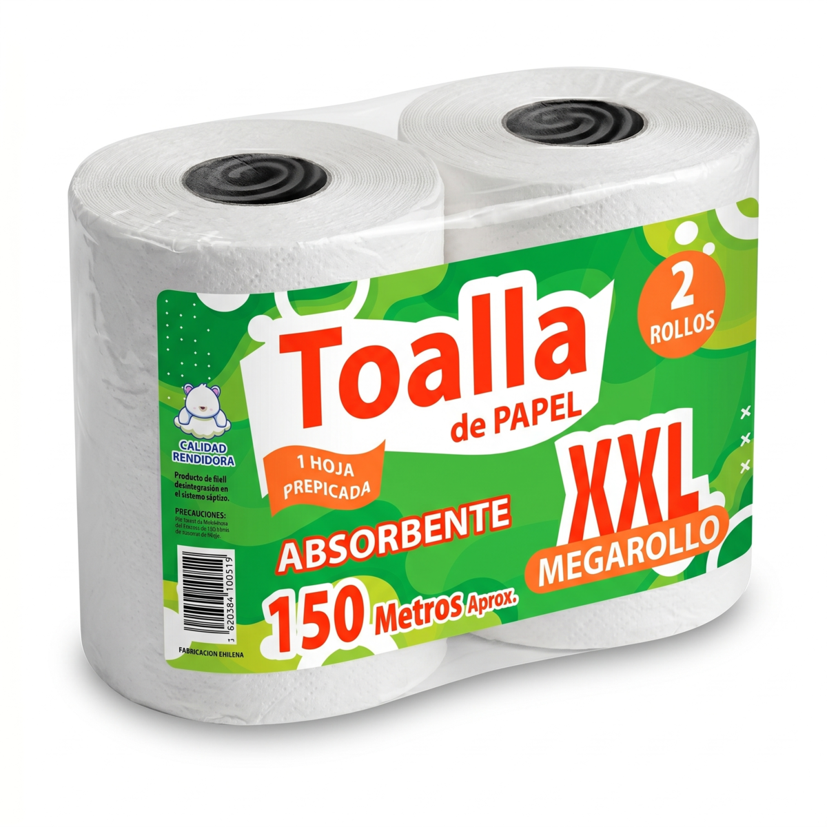 Toalla XXL Hogar 8x150 mts Prepicada extra Absorbente-3
