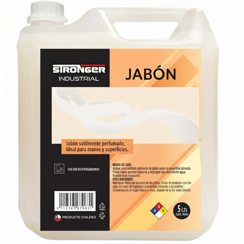 Jabon Liquido Industrial 5 Litros Stronger-1