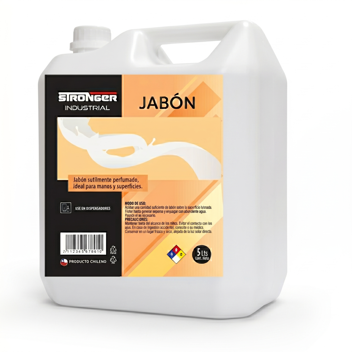 Jabon Liquido Industrial 5 Litros Stronger-2