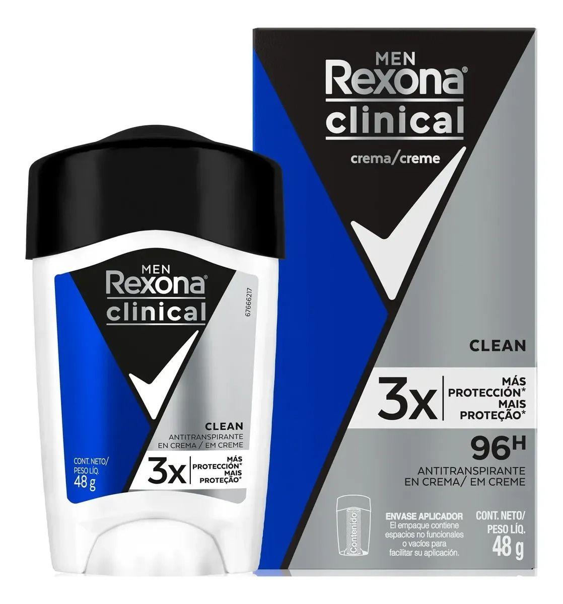 Rexona Men Clinical Desodorante Crema Clean 48 g-3