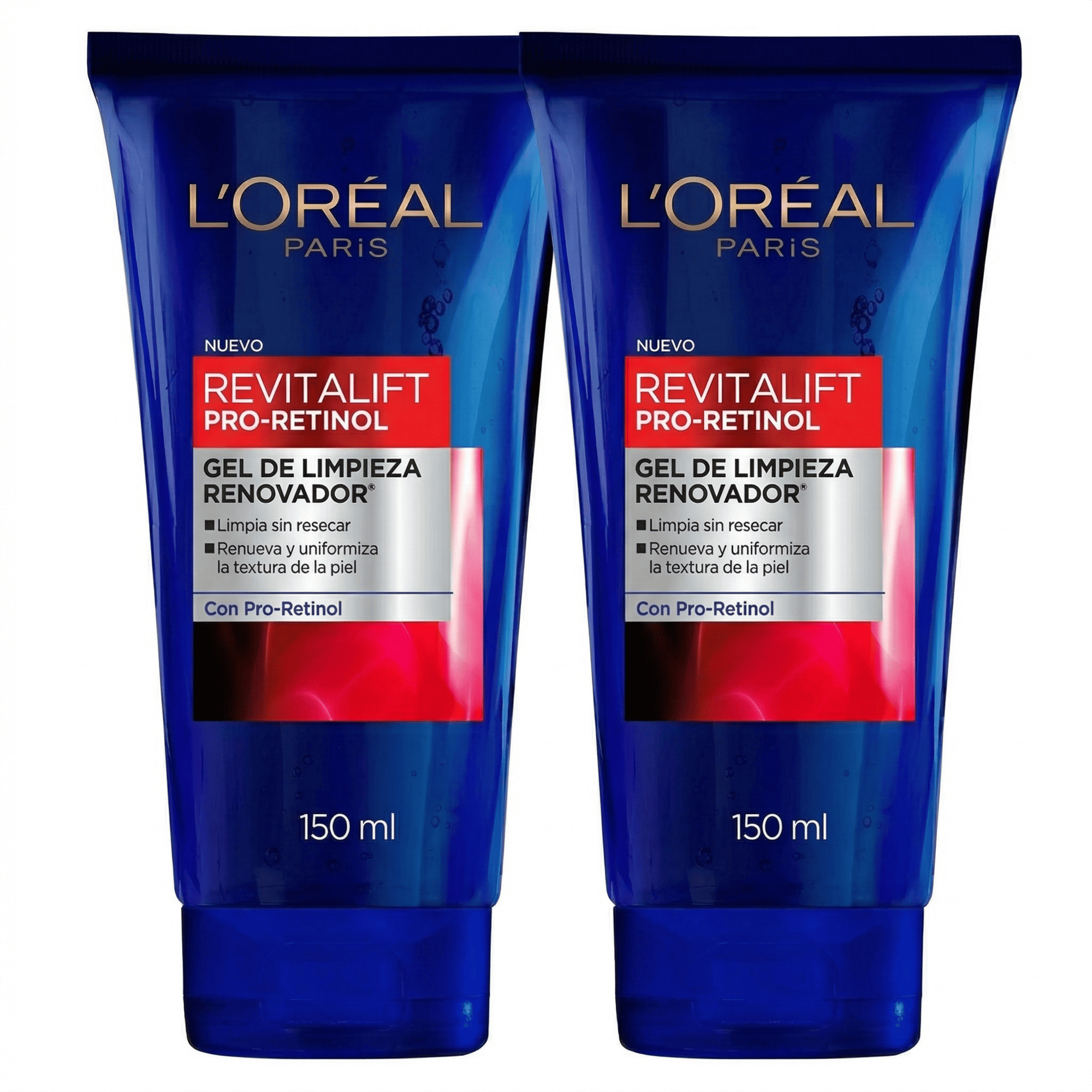Pack 2 Gel de Limpieza Revitalift con Pro Retinol LOREAL-0