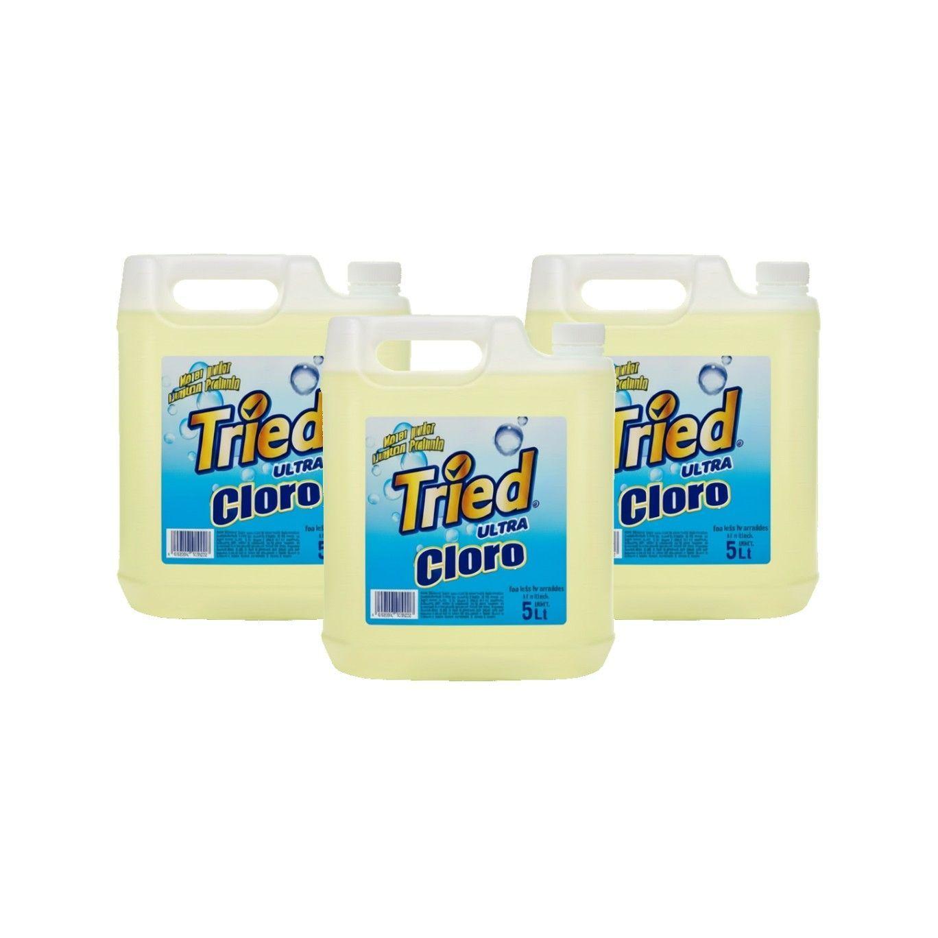 Pack 3 Cloro Ultra Hogar 5 Litros TRIED-1