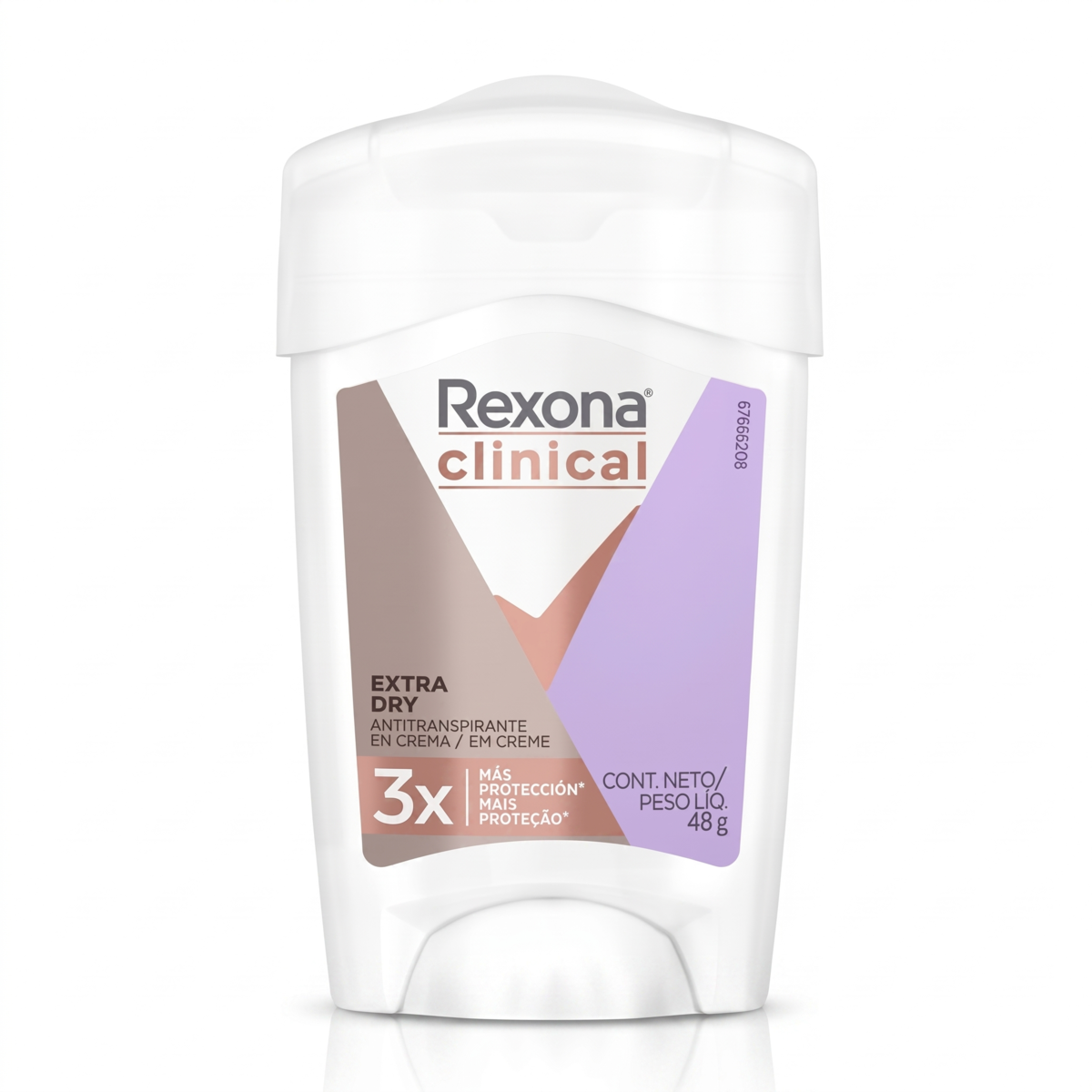 Pack 4 Rexona Clinical Desodorante En Crema Extra Dry 48gr-1
