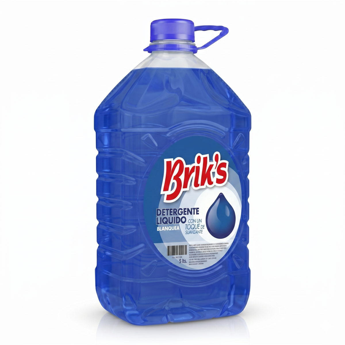 Detergente Liquido Briks 5 Litros Concentrado Azul-1