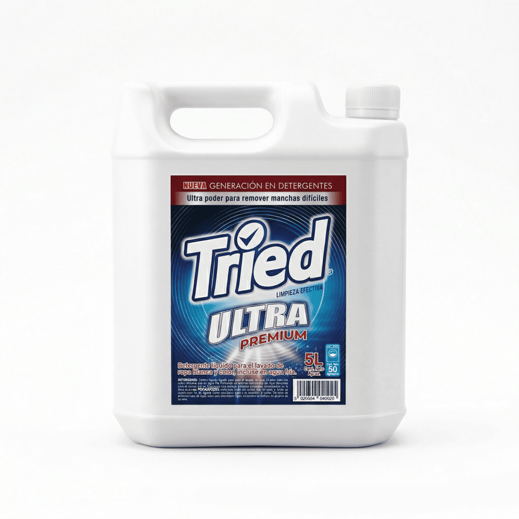 Pack 4 Detergentes 5 Litros Ropa Blanca Y Color Tried Ultra-1