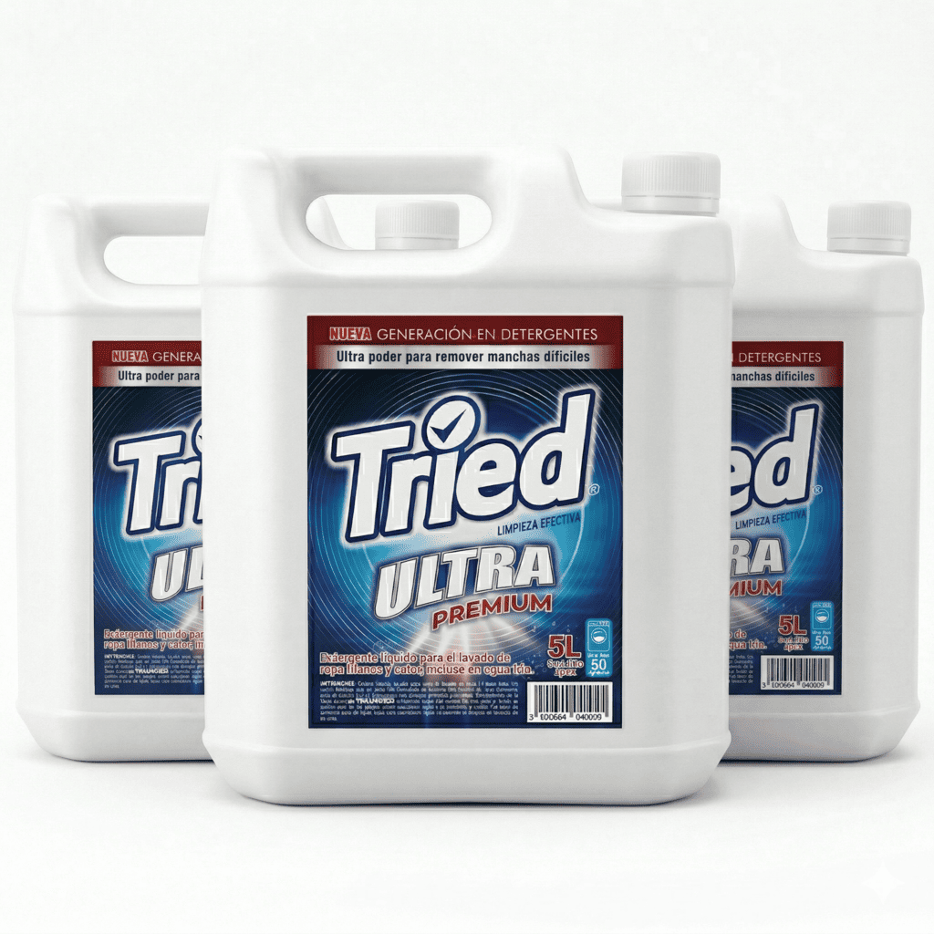 Pack 3 Detergentes 5 Litros Ropa Blanca Y Color Tried Ultra-0