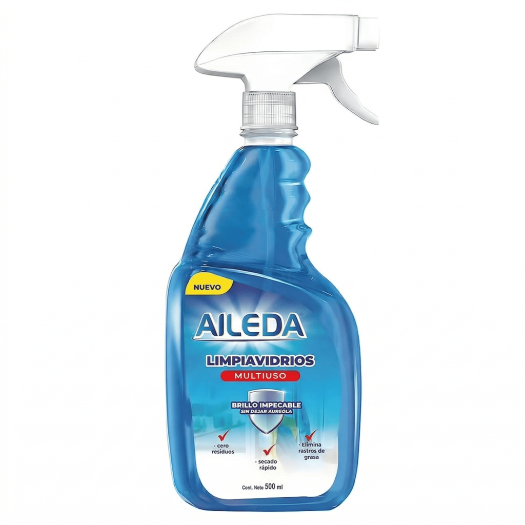 Pack 4 Limpia Vidrios Multiuso Aileda 500ml Atomizador-2