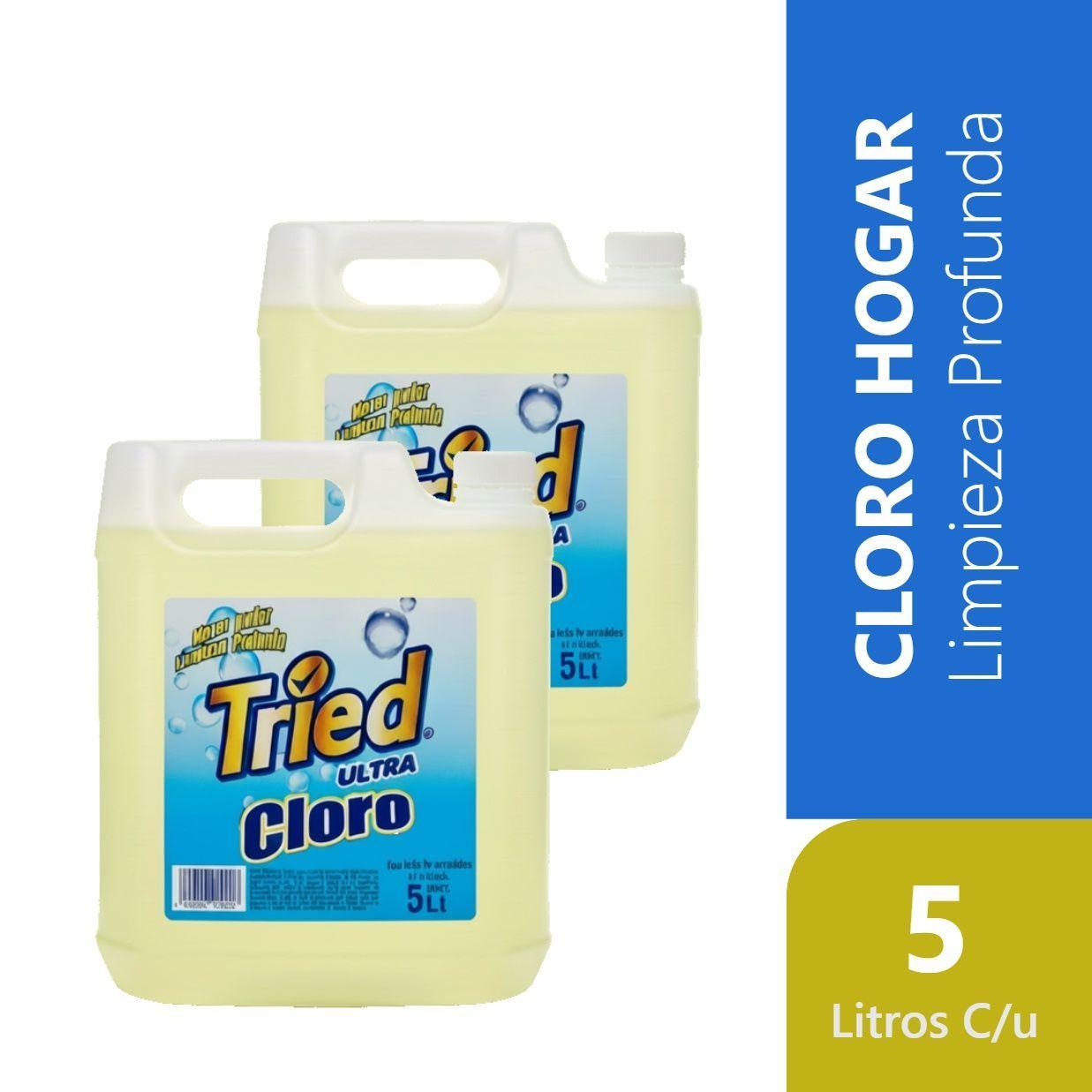 Pack 2 Cloro Ultra Hogar 5 Litros TRIED-0