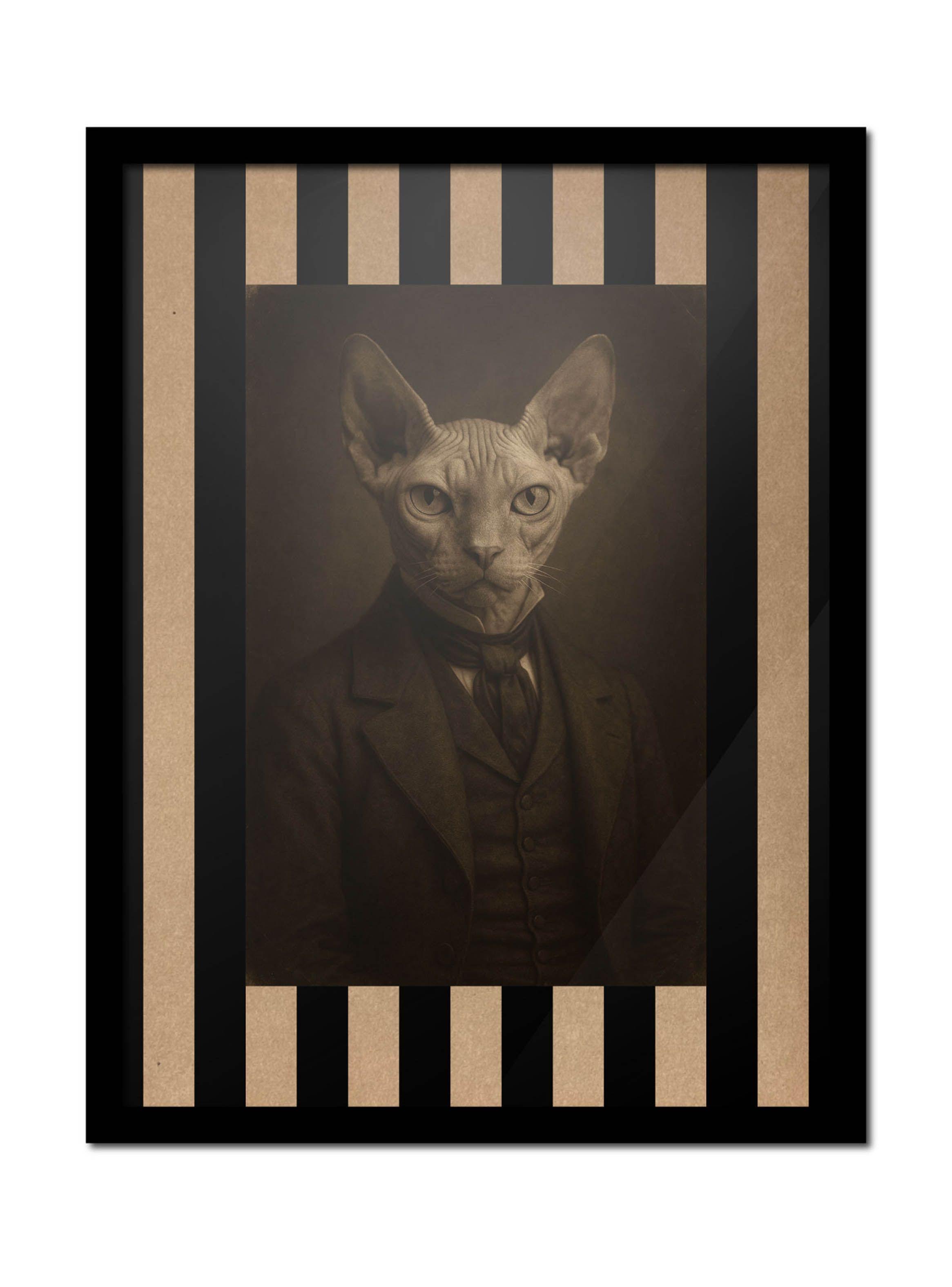 Cuadro 30x40 Sphynx Estilo Clásico Victoriano-0