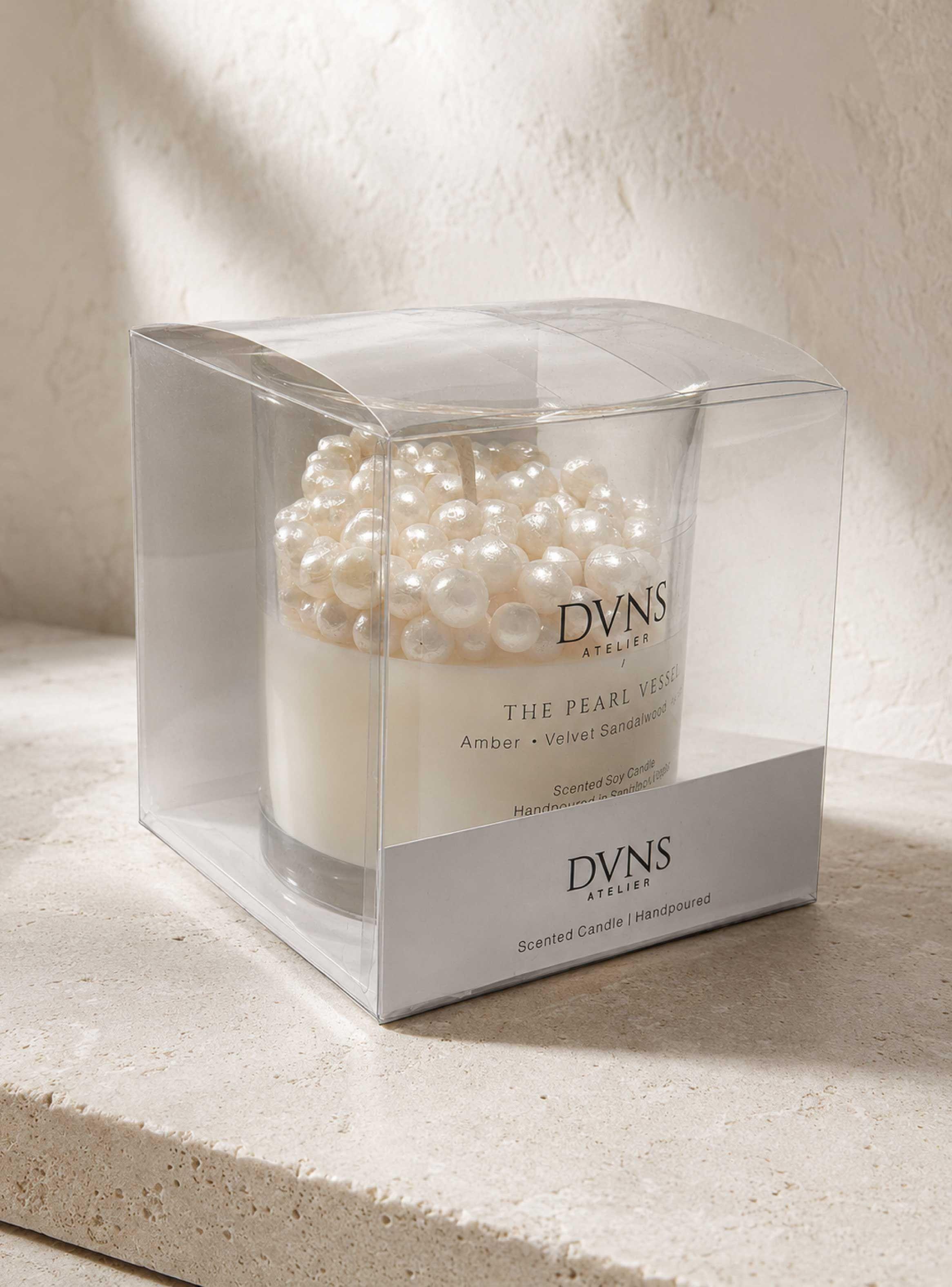 Vela Arom tica Premium THE PEARL VESSEL 200g S ndalo mbar-2