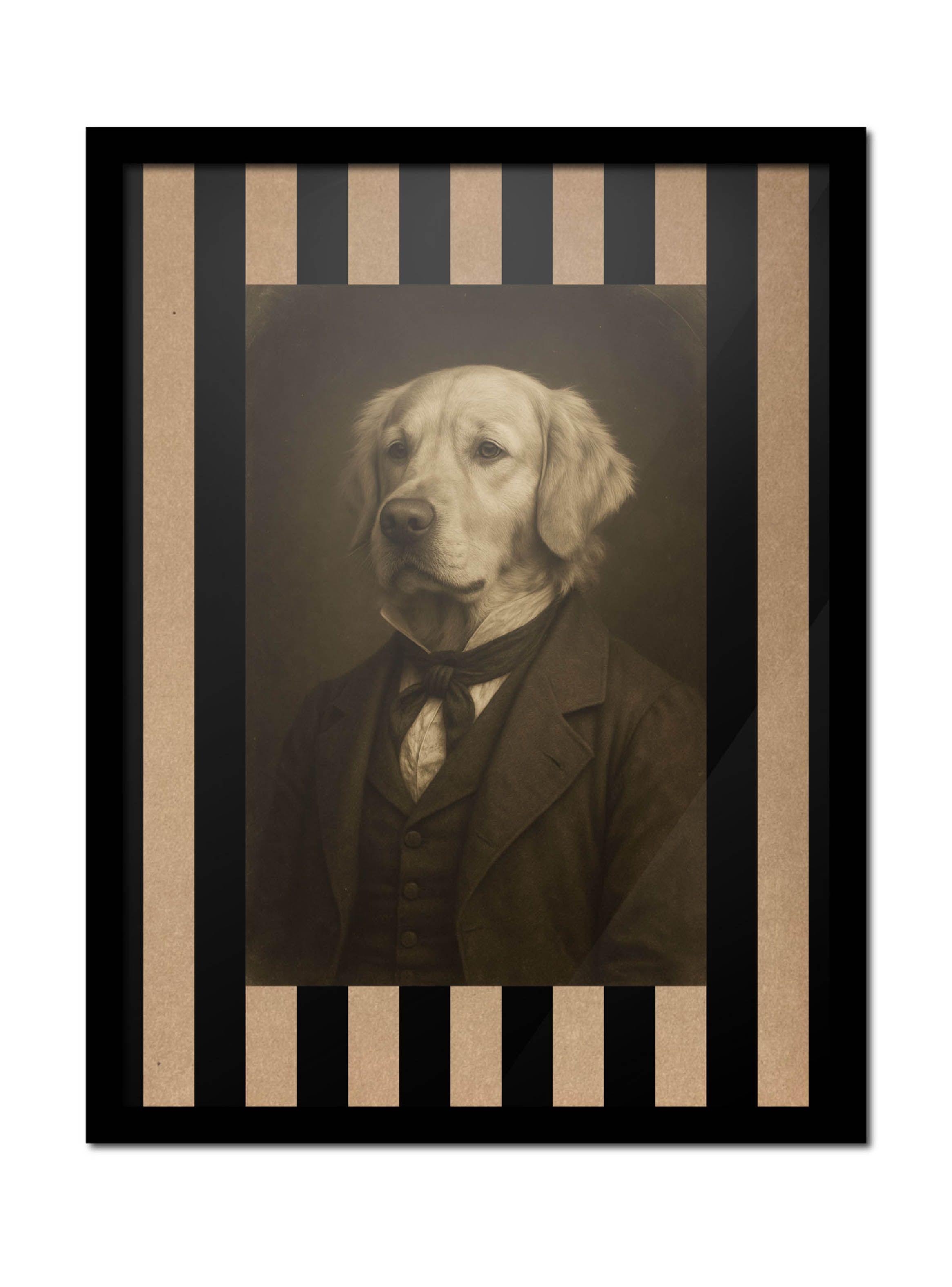 Cuadro 30x40 Sir Golden Victoriano En Retrato Sepia-0
