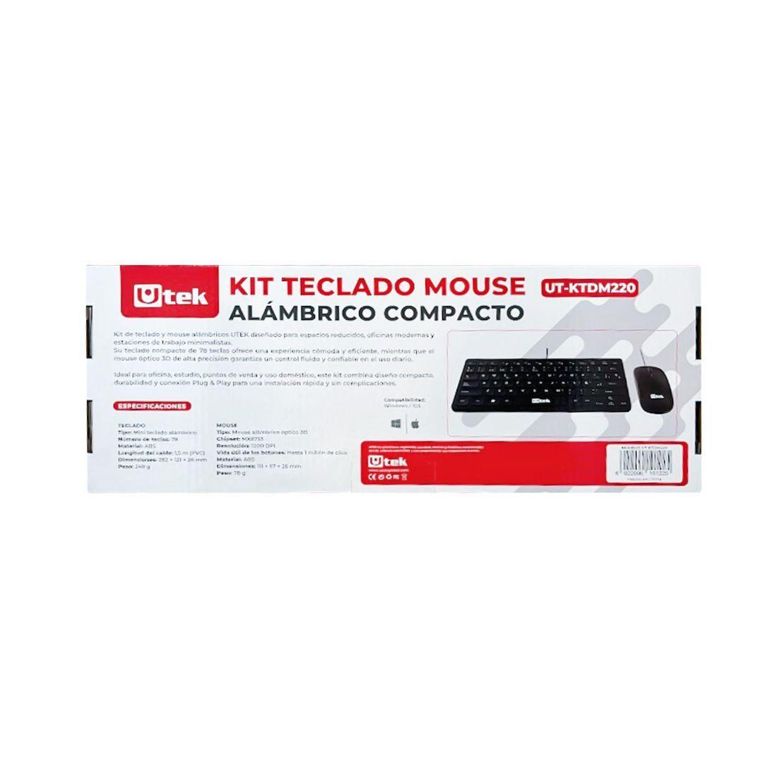 Mini kit teclado y mouse alambrico usb-4