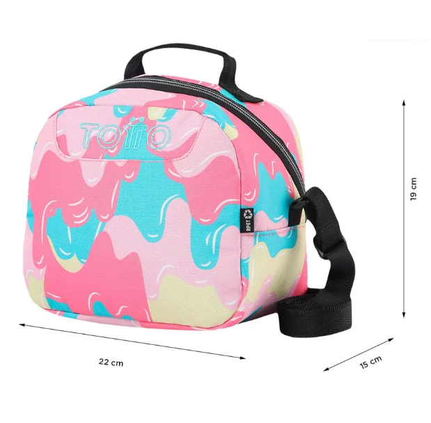 Lonchera Escolar Borrador Rpet Rosado Niñas Totto-1
