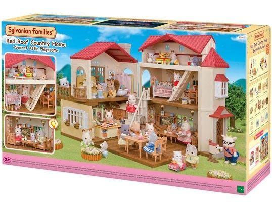 Casa Con Luces Y Atico Secreto Sylvanian Families 5708-2