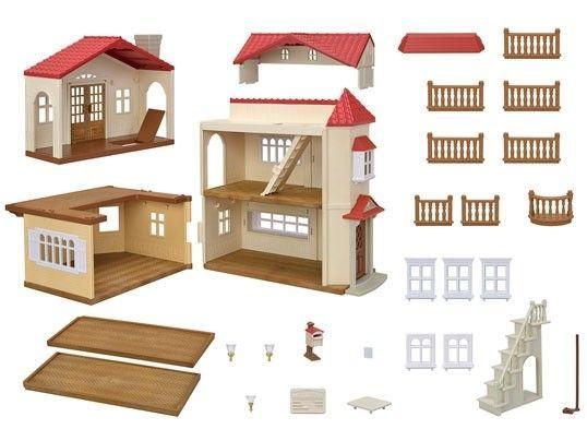 Casa Con Luces Y Atico Secreto Sylvanian Families 5708-4