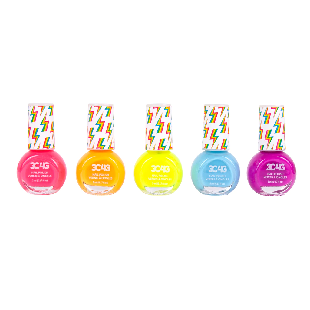 Set de 5 Esmaltes de uñas Neón Make It Real niñas-2