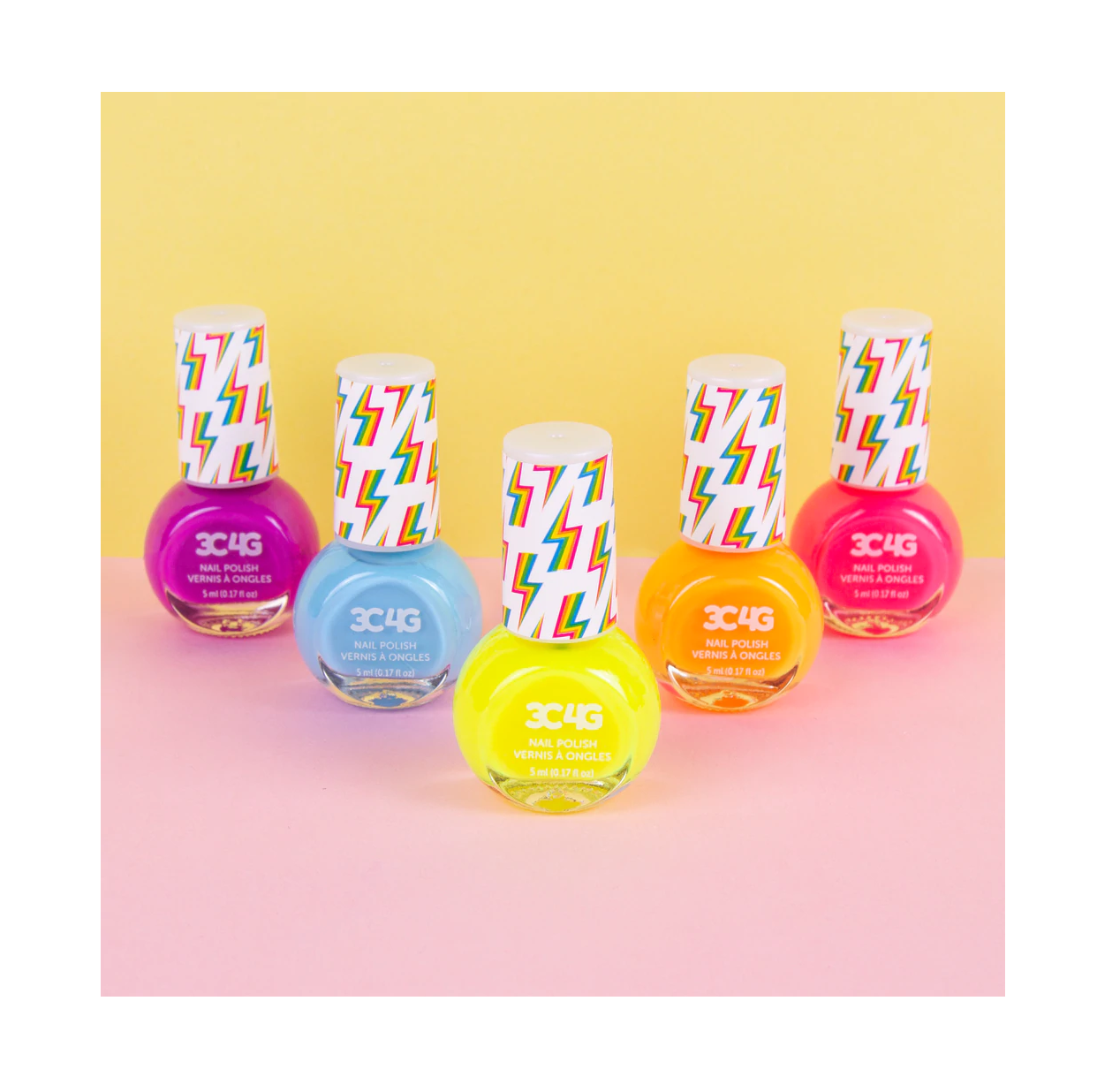 Set de 5 Esmaltes de uñas Neón Make It Real niñas-3