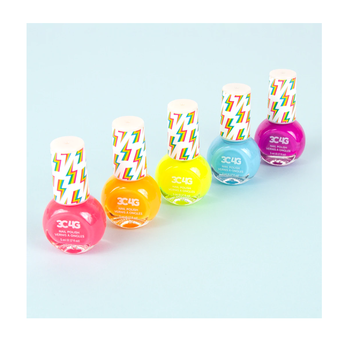 Set de 5 Esmaltes de uñas Neón Make It Real niñas-4