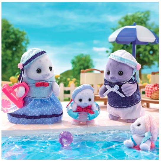 Sylvanian Families Familia De Focas 5759 Juguete-3