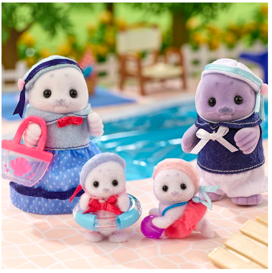 Sylvanian Families Familia De Focas 5759 Juguete-4