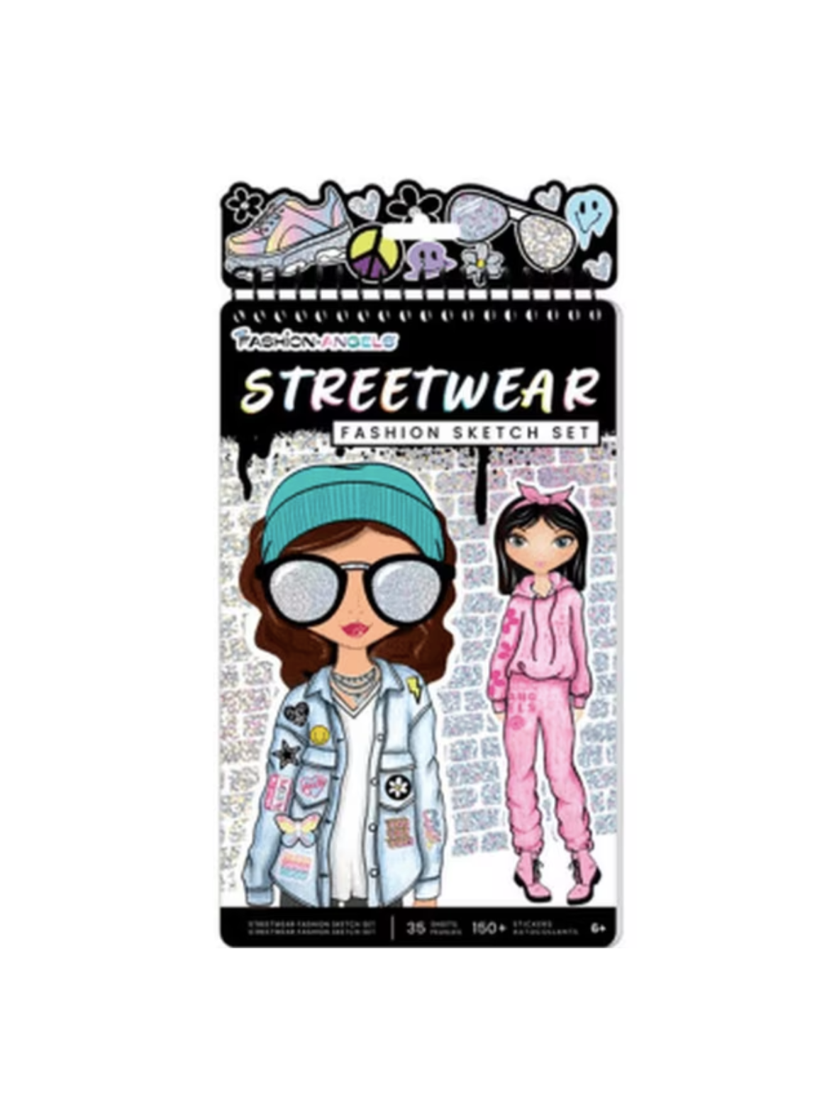 Cuaderno Portafolio Dise ar Streetwear Stickers Fashion Angels-2