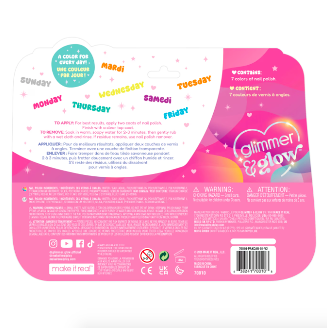 Set 7 Esmaltes de u as Rainbow Make it real-4