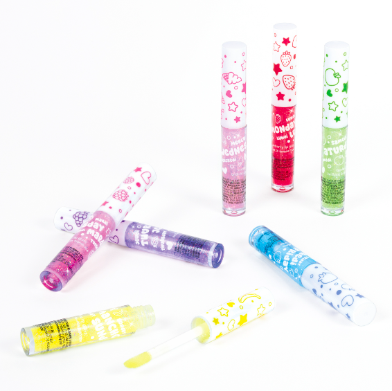 Set 7 gloss Labiales con brillo y aromas frutales Make it real-2