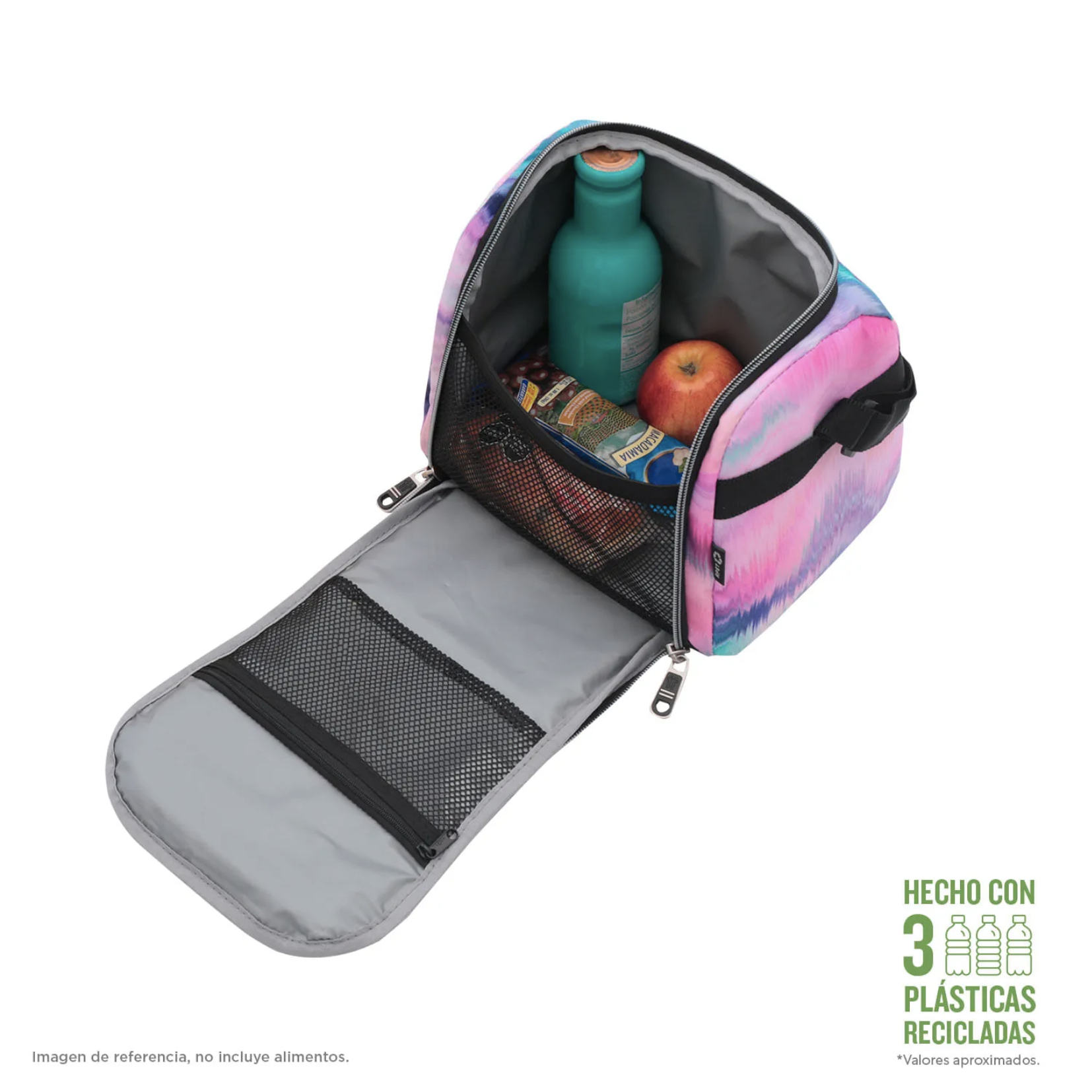 Lonchera Escolar Rosada Glitter Ni os as Totto-3