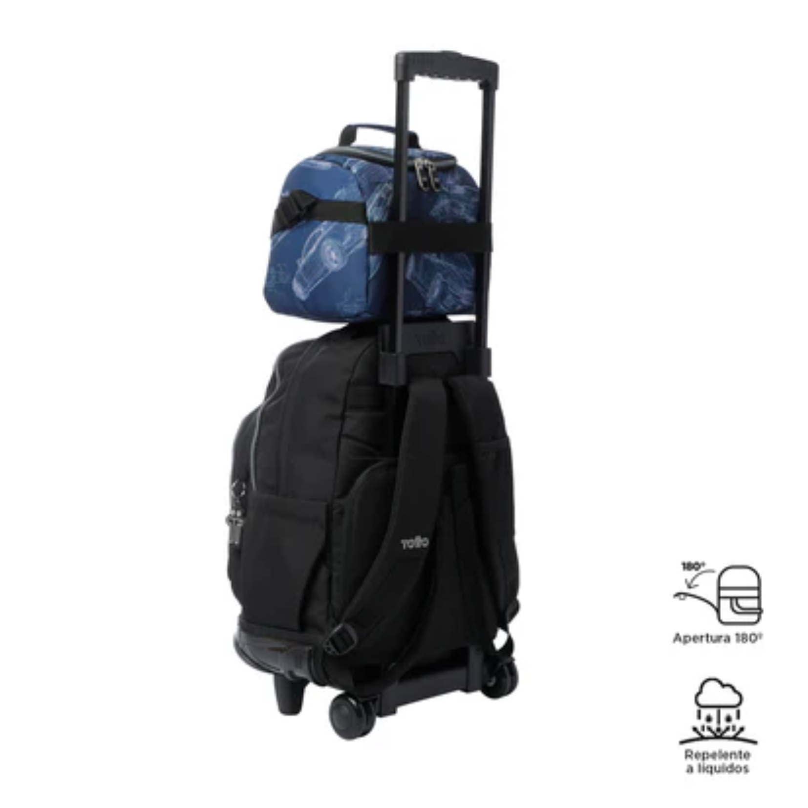 Lonchera Bolso Colaci n Escolar Azul Dise o Autos Totto-2