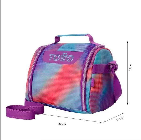 Lonchera Bolso Colaci n Escolar Glitter Ni o as Totto-3