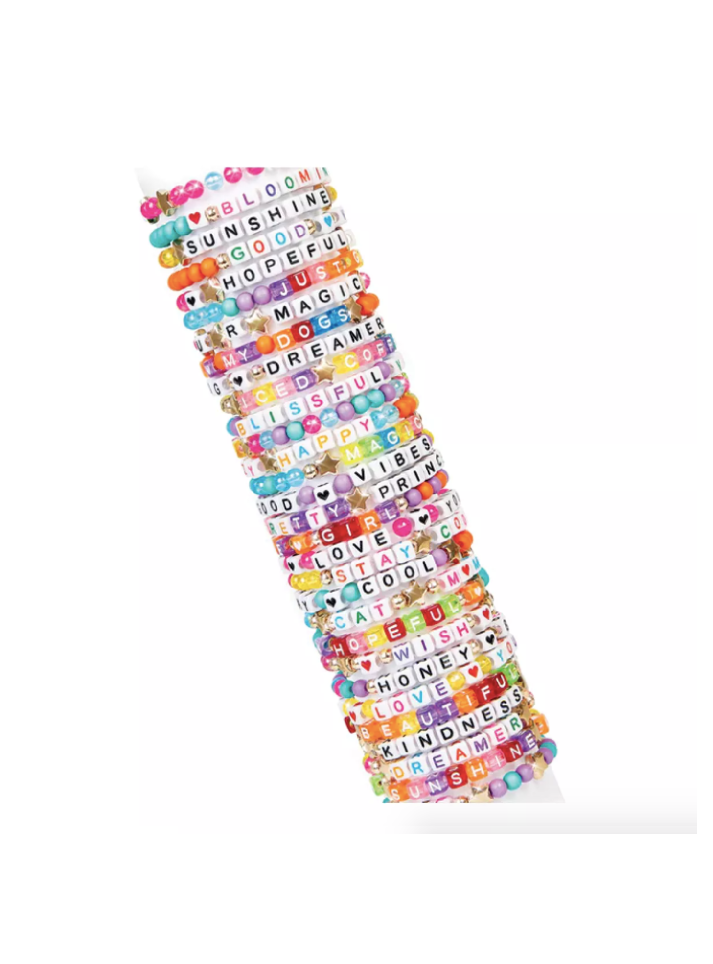 Set hacer Pulseras Alfabeto Ni as os Make It Real-2