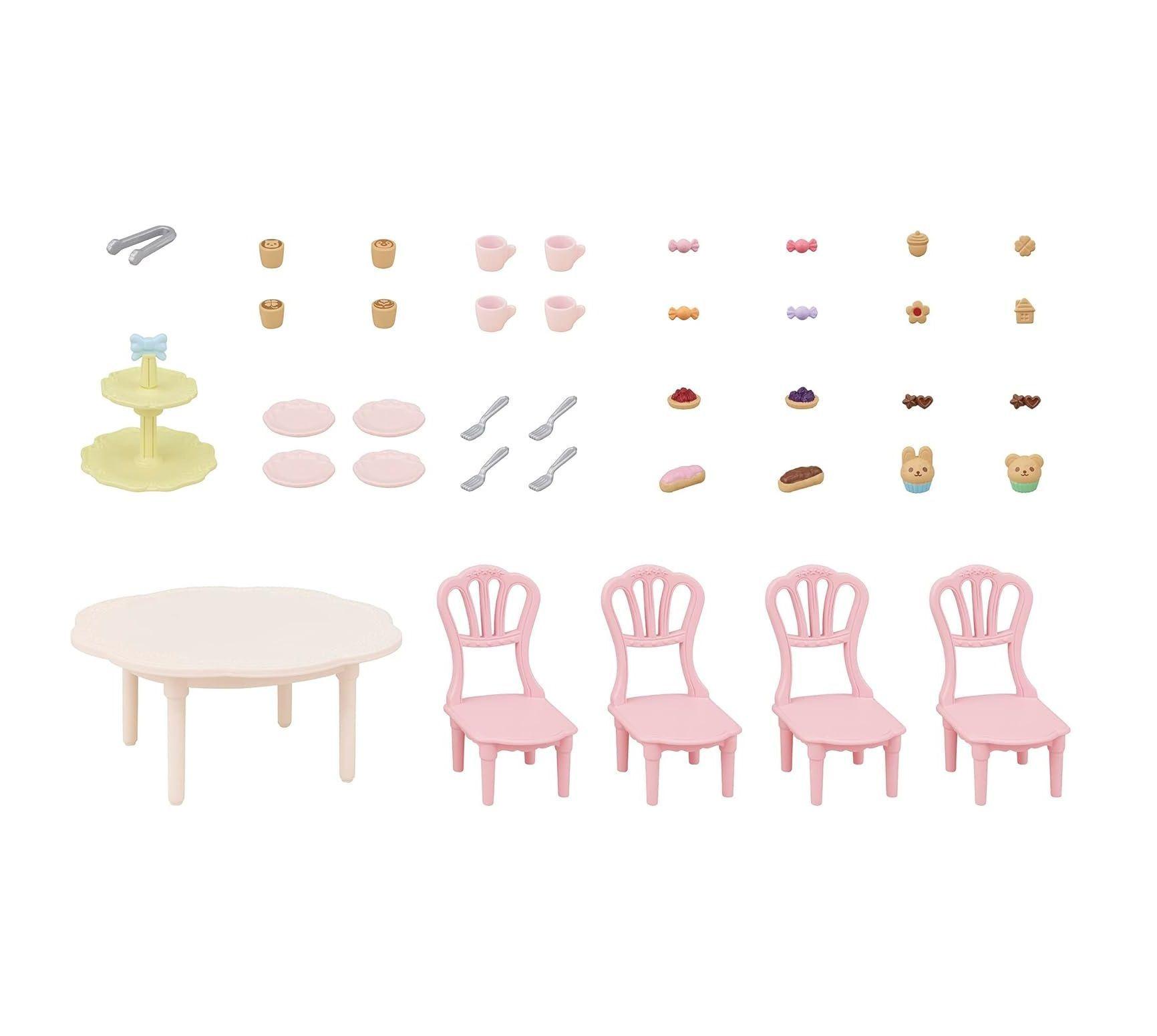 Sweets Party Set Fiesta 5742 Sylvanian Families Juguete-3