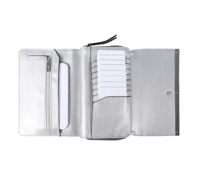 Billetera Con Porta Tarjetas Gris Totto Mujer-2