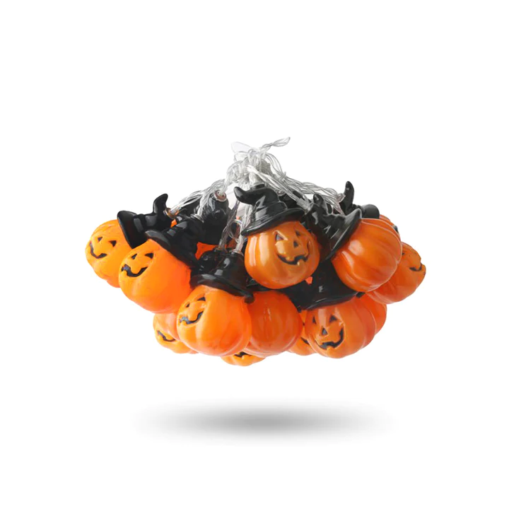 Luces Calabaza Colgante Con Led 3 Mts Decoración Halloween-2