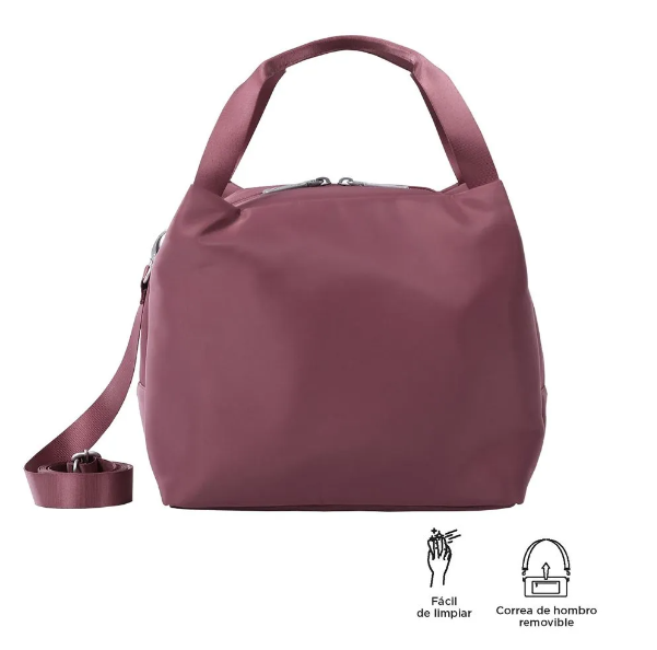 Lonchera Urbana Cartera Birmana Rosa Mujer Totto-3