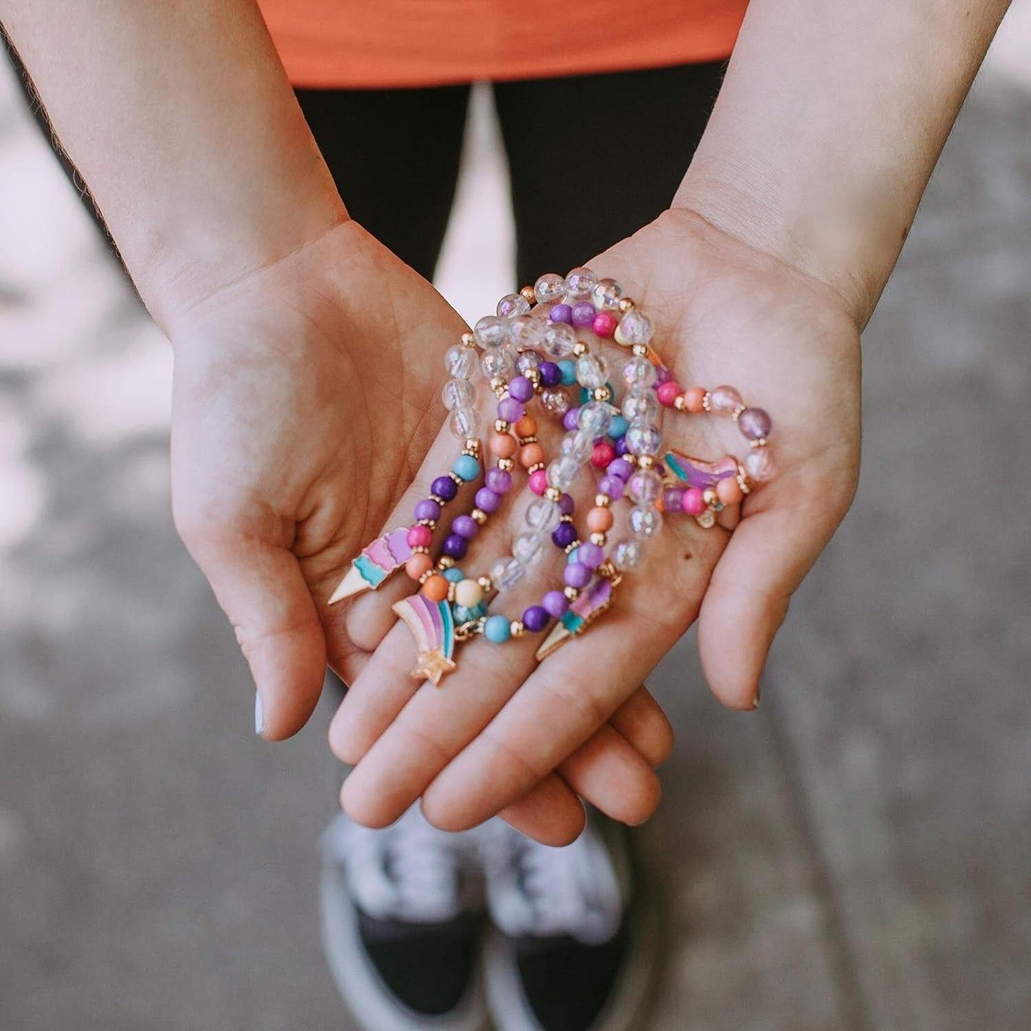 Set De Cuentas Pulseras Sue os Arcoiris Make It Real Juguete-2