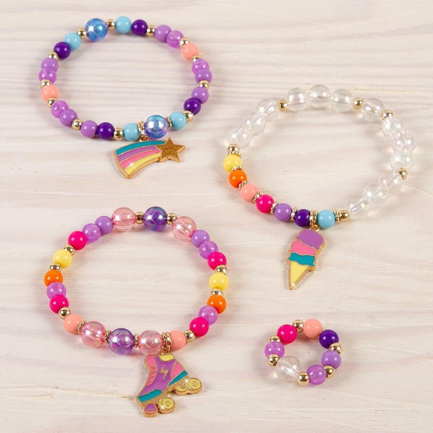 Set De Cuentas Pulseras Sue os Arcoiris Make It Real Juguete-3