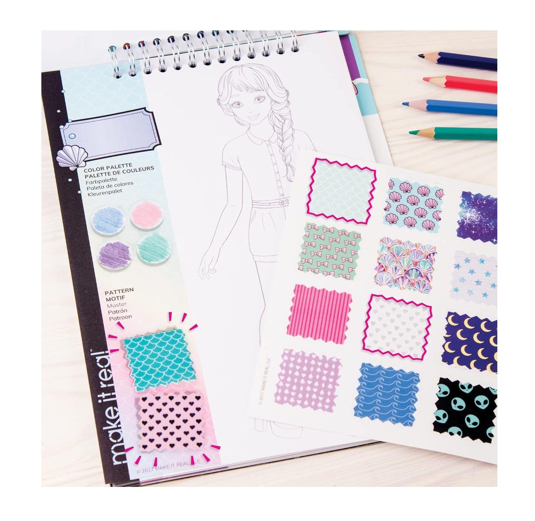 Libreta Cuaderno Portafolio Diseño De Modas Make It Real-3