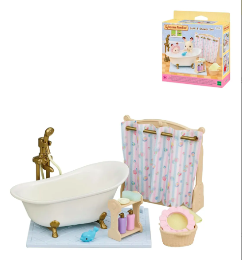 Sylvanian Families Set De Ba o Y Ducha-4