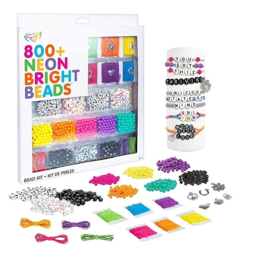 Set Para Hacer Pulseras Neón Fashion Angels-0