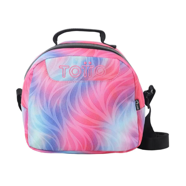 Lonchera Escolar Borrador Glitter Rpet Rosado Niña Totto-0