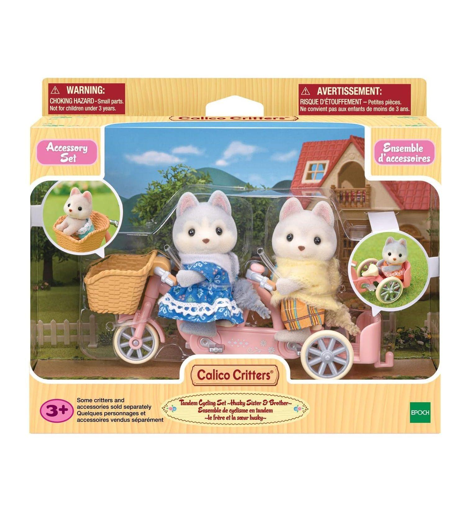 Sylvanian Families Set Hermano Hermana Husky Bicicleta 5637-0