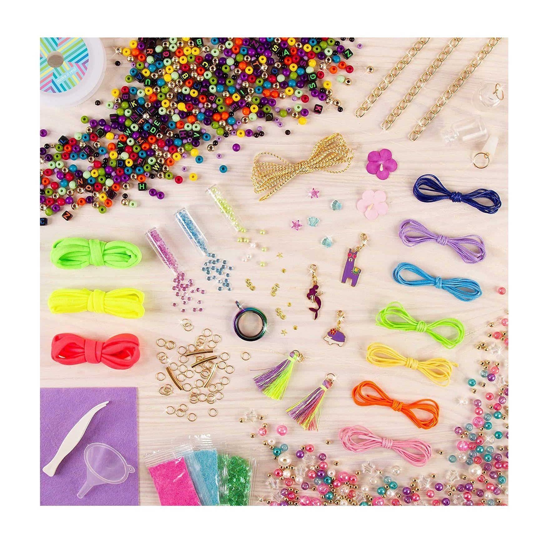 Mega Jewelry Set Cuentas Pulsera Collar Niñas-1